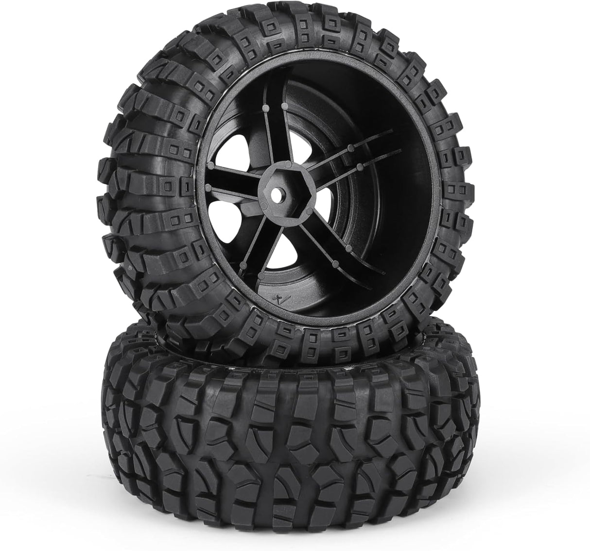 HAIBOXING RC Cars Accessories Tires, 1/12th Scale RC Buggy Spare Parts Wheel Complete 2pcs Apply to HBX 905 12815 (90140)