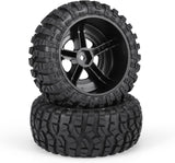 HAIBOXING RC Cars Accessories Tires, 1/12th Scale RC Buggy Spare Parts Wheel Complete 2pcs Apply to HBX 905 12815 (90140)