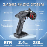 HAIBOXING 1/18TH 1/12TH 1/16TH Scale RC Car Spare Parts 2.4Ghz Radio (for Brushed Car) Apply to 16889 & 903 & 905 & 2995 (12670-2.4G)