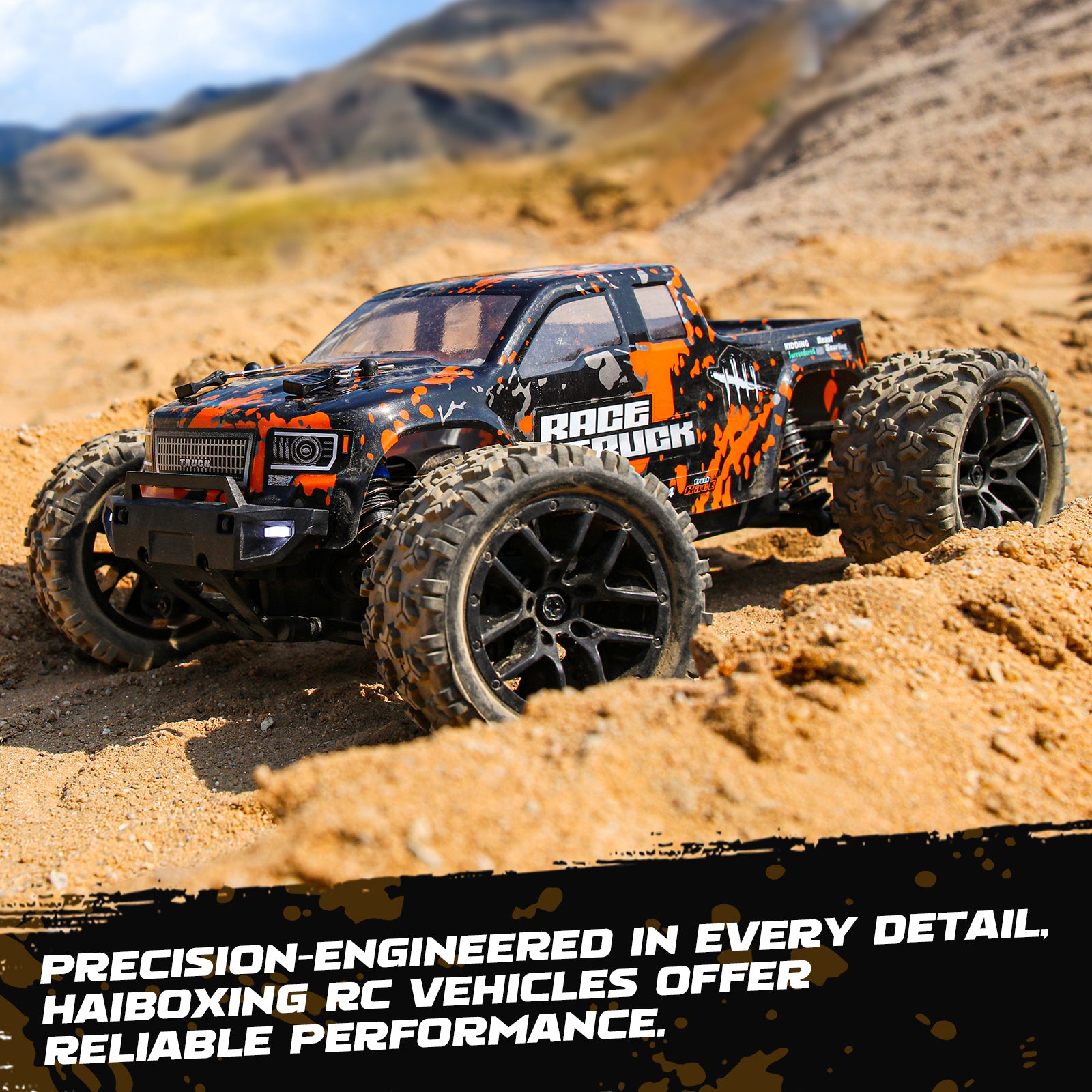 HAIBOXING 18859(Orange) 1/18 Brushed RC Truck – Haiboxing