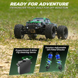 HAIBOXING 18859E (Green)& 1P1881+P1882×2 : 1/18 RC Truck with Metal Diff. Complete（Front&Rear) +Drive Pinions Set