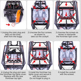 HAIBOXING 1/12TH Scale RC Cars Spare Parts, Remote Control buggy Top Light(front & Rear) Apply to 905 (90155 & 90156)