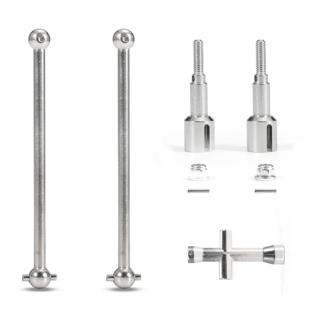 HAIBOXING 1/12TH Scale RC Cars Upgraded Spare Parts Rear Drive Shafts(Metal) Apply to 903 90206 & 90207 & T002