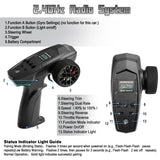 HAIBOXING E970&E972 2.4GHz Radio Controller and Waterproof Receiver for 1/18 Scale RC Cars