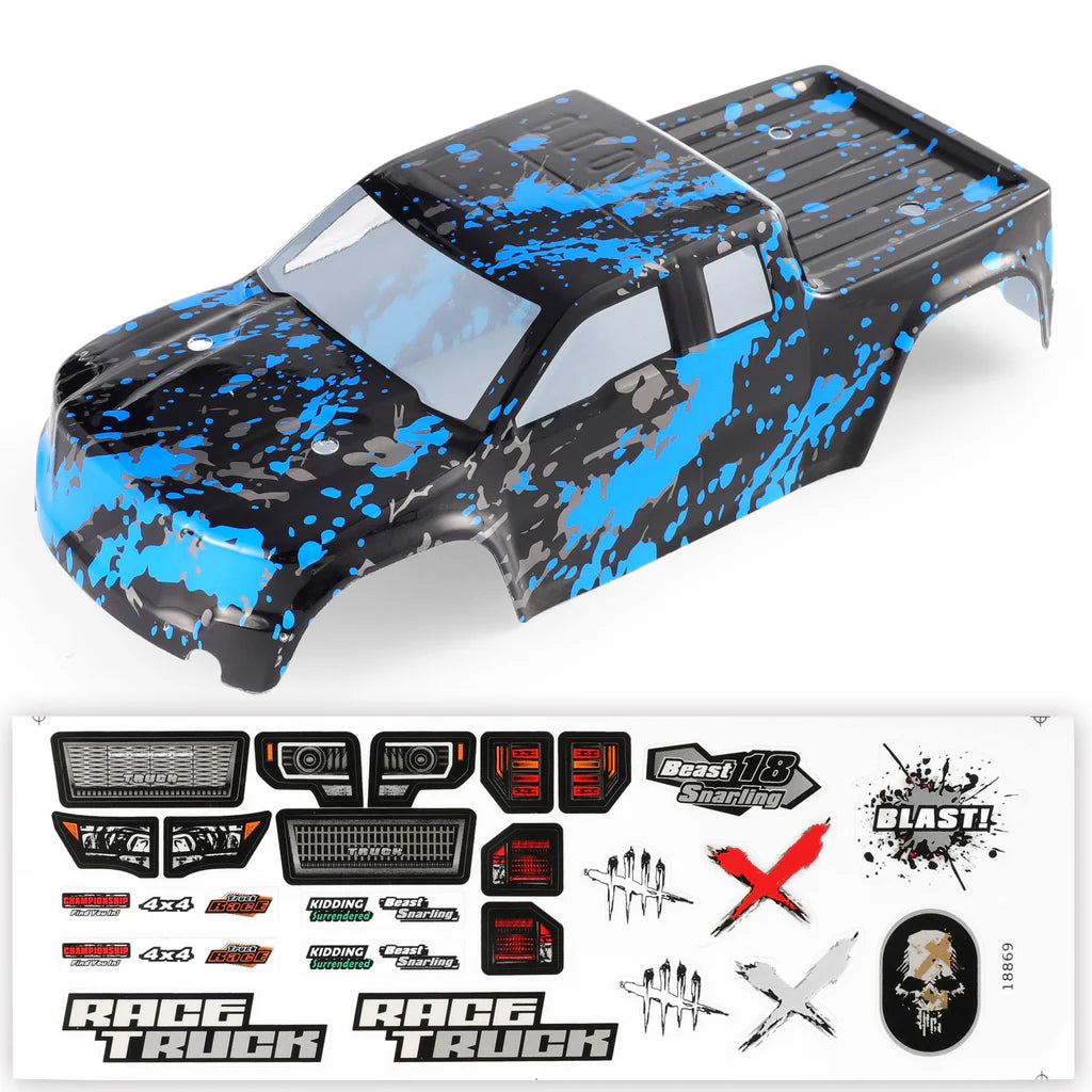 HAIBOXING M1834 Truck Body(Blue) for HBX18859