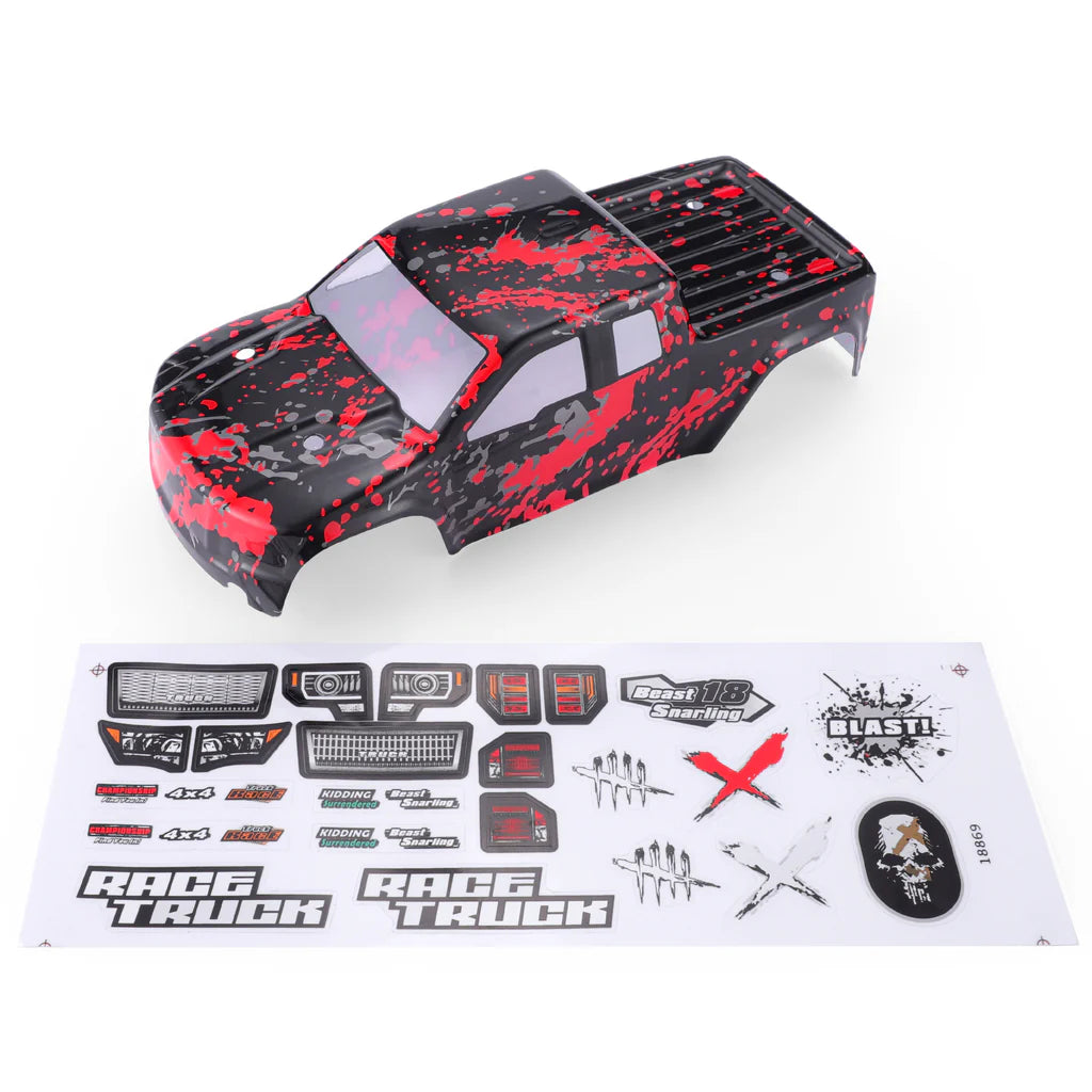 HAIBOXING M1835 Truck Body(Red) for HBX18859