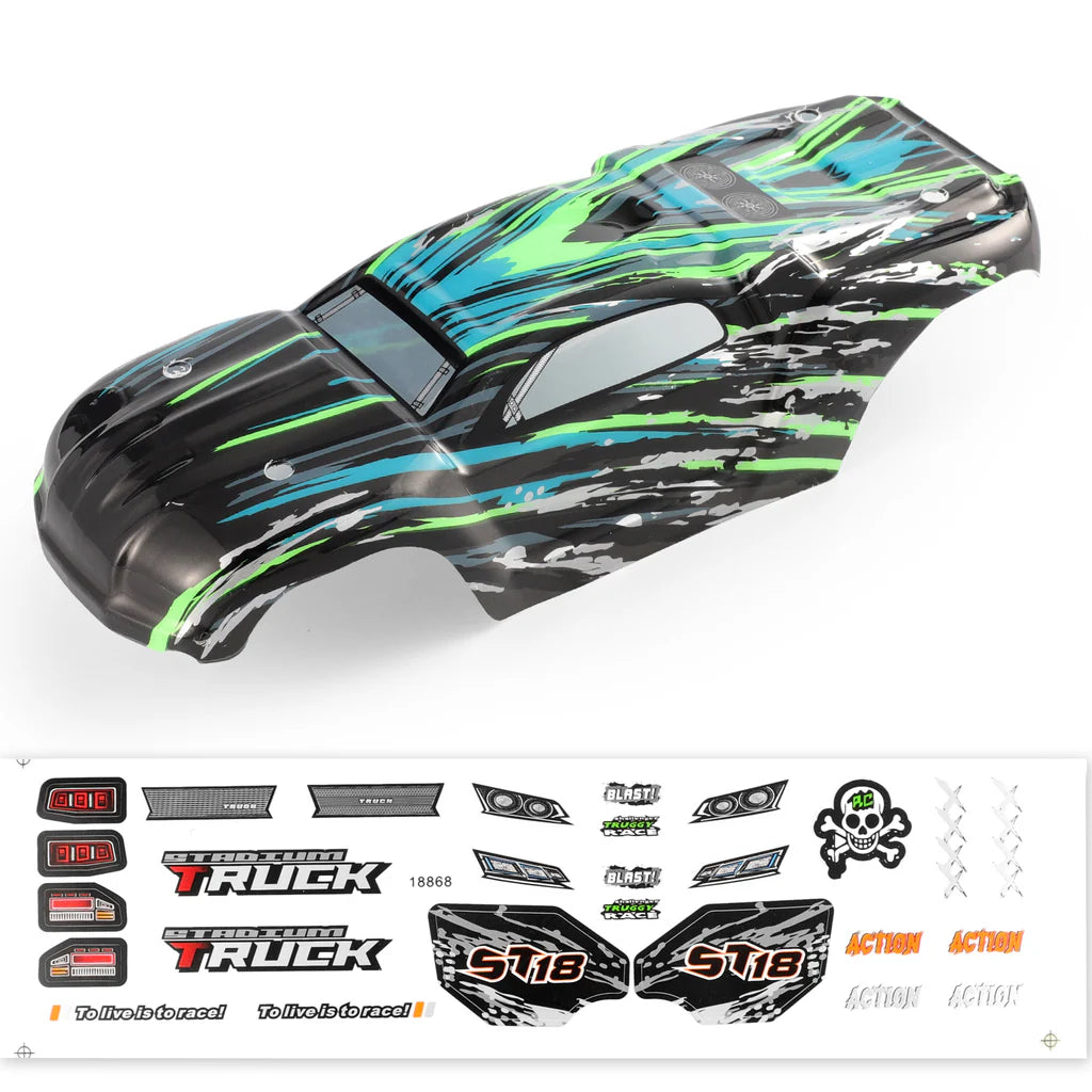 HAIBOXING M1836 Truggy Body(Black) for HBX18858