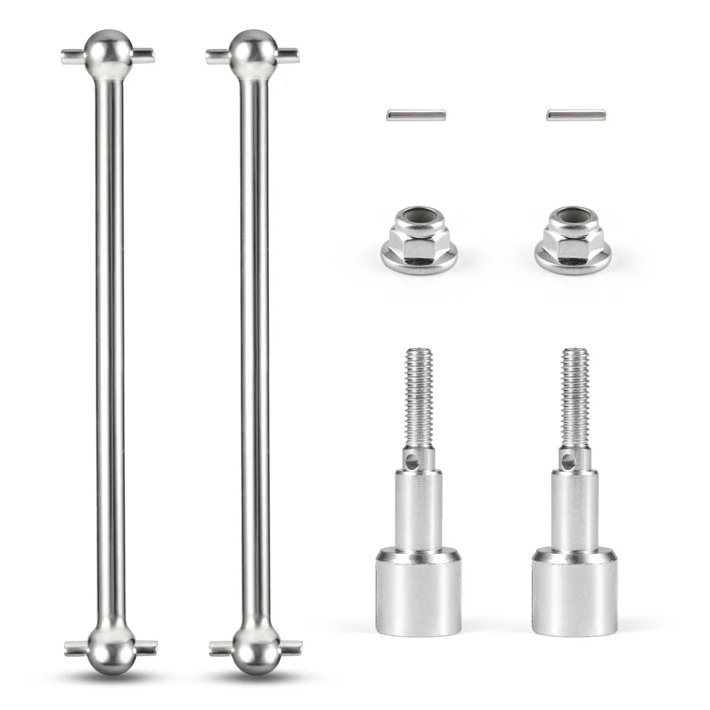 HAIBOXING T2111 Front Universal Shafts + Lock Nuts +Pins for HBX2995,2997A,